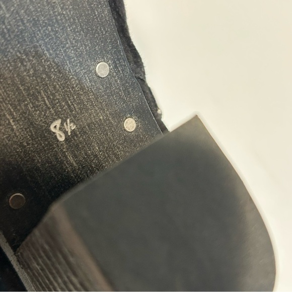 Sam Edelman Louie Ankle Cowgirl Fringe Leather Suede Black Purple Silver Sz 8.5 - Picture 8 of 14